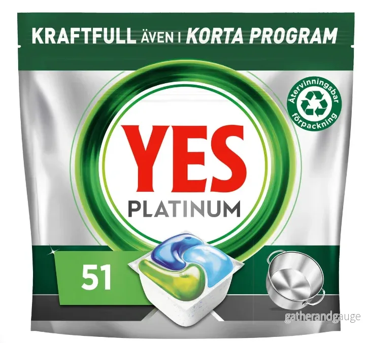 Diskmaskintabletter YES platinum 51p