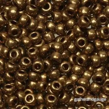 Miyuki Seed Beads - Metallic Light Bronze 8/0, 10 Gram