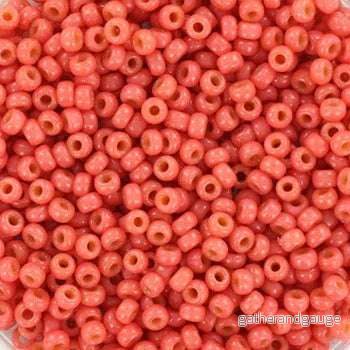 Miyuki seed beads – Duracoat Opaque Light Watermelon 11/0, 10 gram