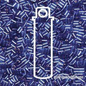 Miyuki Bugle Beads – SilverLined Sapphire 3 mm, 19,5 gram