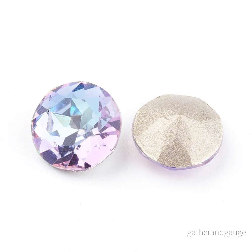 Kinesisk strass - Round stone Vitrail Light 10mm 1 styck