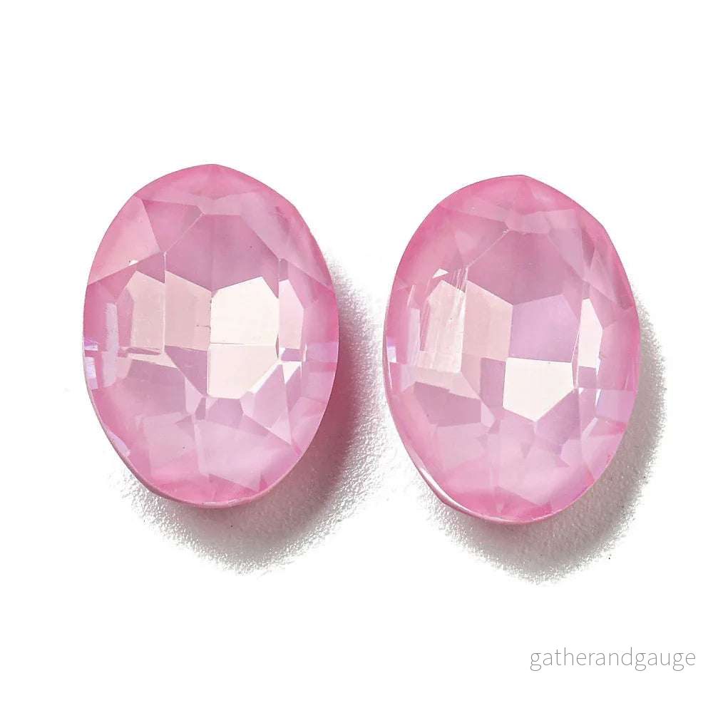 Kinesisk Strass - Oval Sorbet Rosaline 14x10mm 1 Styck - Bild 2