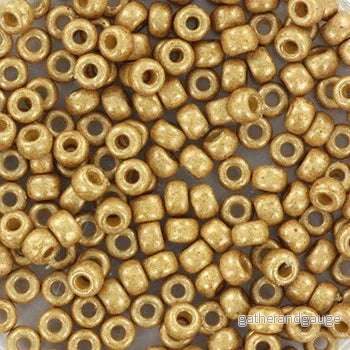 Miyuki Seed Beads - Duracoat Galvanized Matte Champagne 8/0, 10 gram
