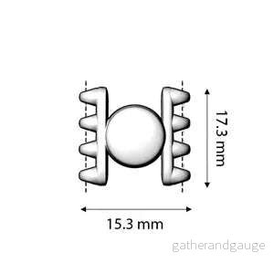 Cymbal Element - Ateni IV Rose Gold Plated Lås 1 Styck - Bild 3
