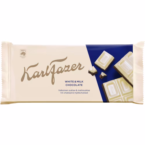 Fazer Vit Choklad Mjölkchoklad Chokladkaka 131g Fazer Vit Choklad Mjölkchoklad Chokladkaka 131g