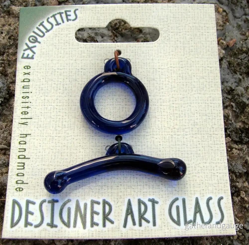 Stavlås Glas – Runt Blå, 1 Set Stavlås Glas – Runt Blå, 1 Set