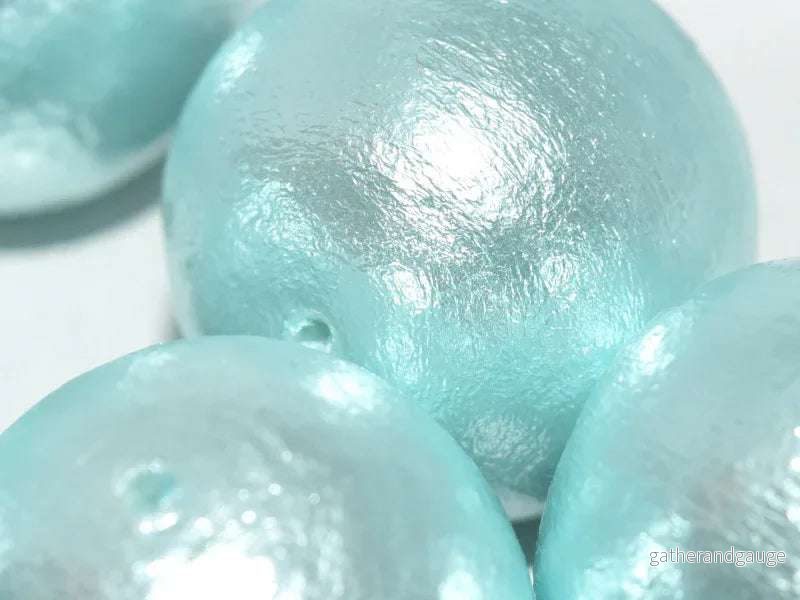Miyuki Cotton Pearl – Aqua 20mm Miyuki Cotton Pearl – Aqua 20mm