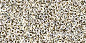 TOHO Demi Round – Gold-Lined Crystal 11/0, 5gram TOHO Demi Round – Gold-Lined Crystal 11/0, 5gram