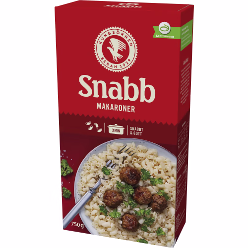 Kungsörnen Snabbmakaroner 750g Kungsörnen Snabbmakaroner 750g