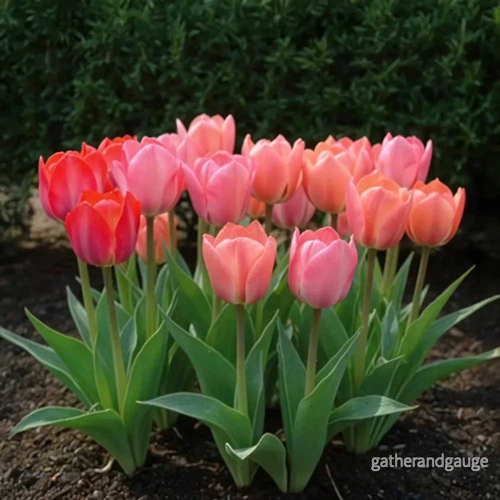 Tulip (Tulipa) 'Pink-Red' - Bild 3
