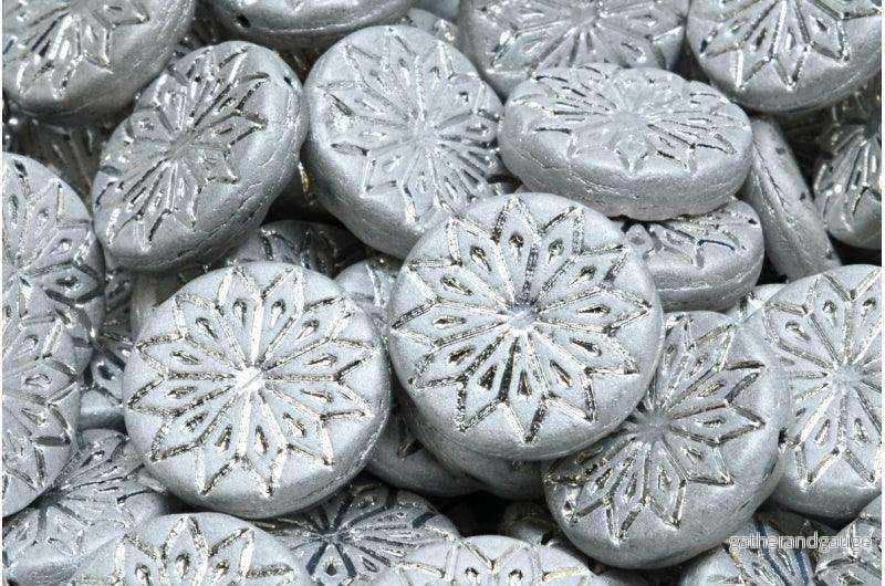 Origami Flower Bead – Matt Labrador Full 18mm, 6-pack Origami Flower Bead – Matt Labrador Full 18mm, 6-pack