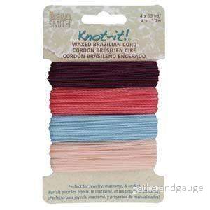 Knot-it Waxed Brazilian cord – Youthful Expressions 4 x 13,7 m Knot-it Waxed Brazilian cord – Youthful Expressions 4 x 13,7 m