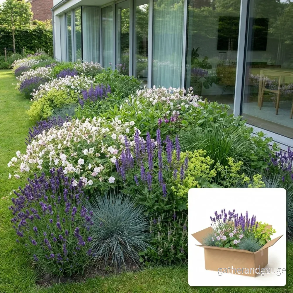 Pack Massif Soleil & Mi-Ombre Rose & Blanc & Jaune - 30 plantes - Bild 2