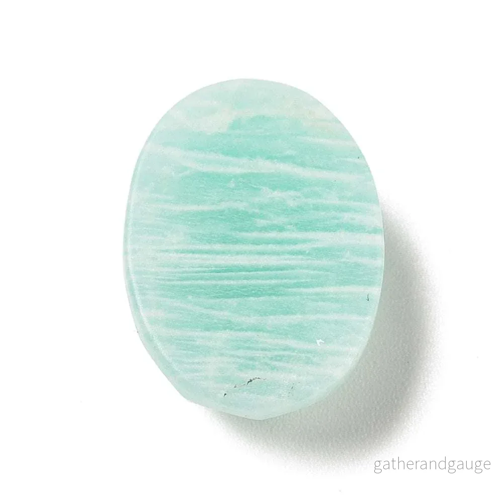 Cabochon Amazonite - Facetterad Oval 18x13mm 1 Styck - Bild 2