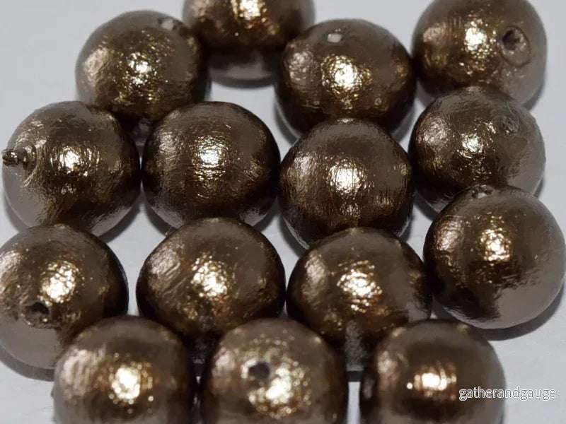 Miyuki Cotton Pearl – Bronze 8mm, 5-pack Miyuki Cotton Pearl – Bronze 8mm, 5-pack