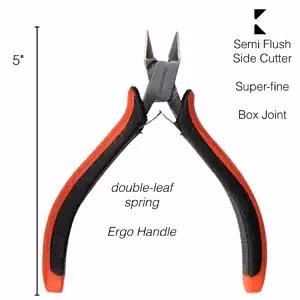 Verktyg - Superfine Side cutter röd/svart 1 styck - Bild 2