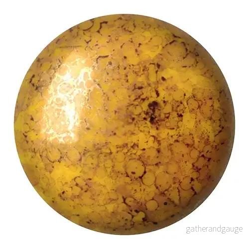 Cabochon par Puca® - Opaque Jonquil Bronze 18 mm, 1 styck