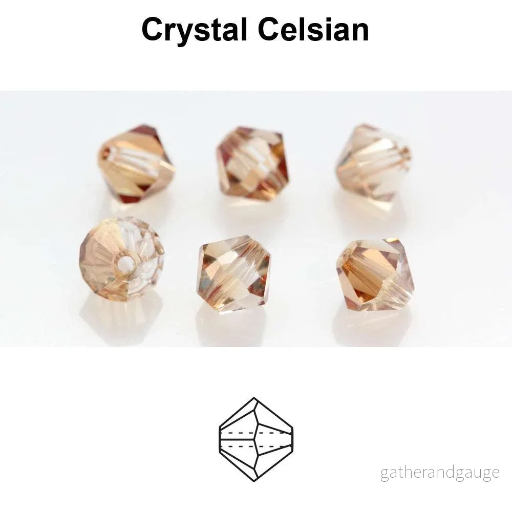 Tjeckiska MC Bicone - Crystal Celsius 3 mm 40-pack