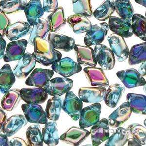 Matubo Mini Gemduo – Aquamarine Vitrail 6x4mm, 5 gram Matubo Mini Gemduo – Aquamarine Vitrail 6x4mm, 5 gram