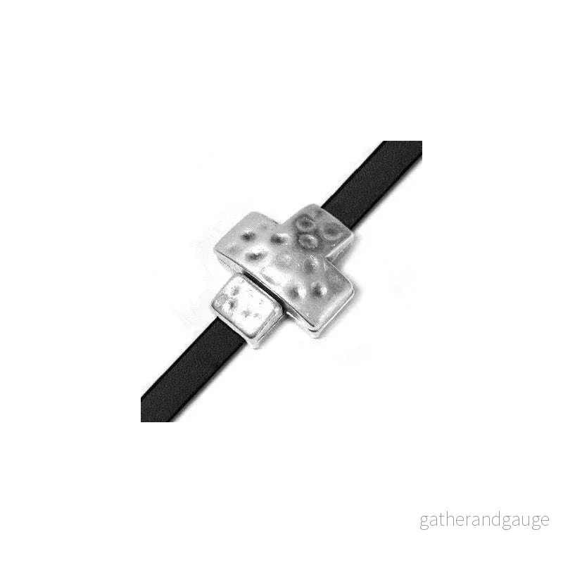 Magnetås silverfärgat - Breda band, Kors 5x2mm 1 set - Bild 3