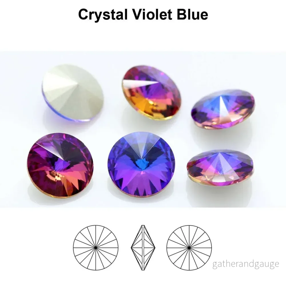 Aurea Crystals A1122 Rivoli – Crystal Violet Blue 12 mm 1 styck Aurea Crystals A1122 Rivoli – Crystal Violet Blue 12 mm 1 styck