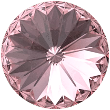 Primero Crystals 1122 Rivoli – Light Rose 12mm 1 styck Primero Crystals 1122 Rivoli – Light Rose 12mm 1 styck