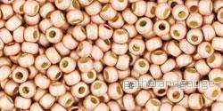 TOHO Seed Beads - PermaFinish - Matte Galvanized Peach Coral (11-PF552F) 11/0, 10g