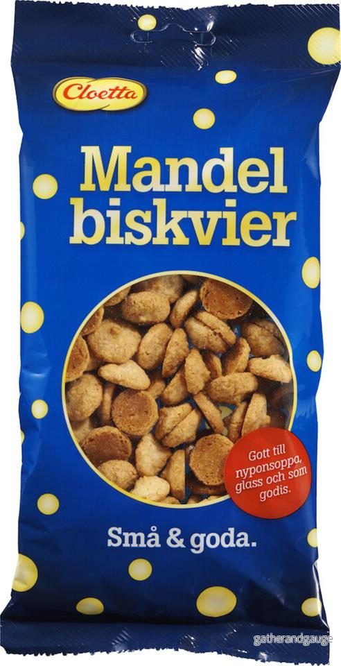 Mandelbiskvier 150g Cloetta