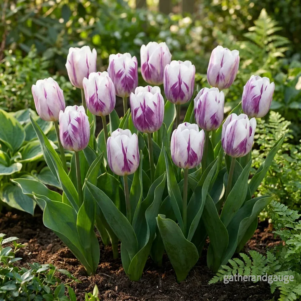 Tulipe triomphe Flaming Flag - calibre 11/12 - Bild 2