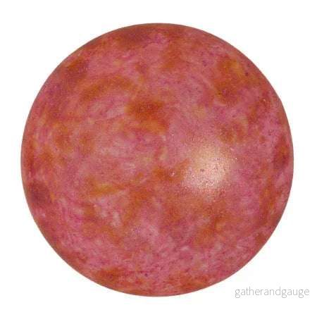 Cabochon par Puca® - Opaque Rose Spotted 25 mm, 1 styck