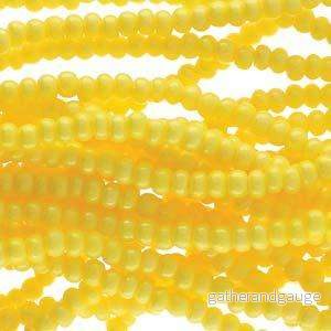 Tjeckiska seed beads – Op Yellow Dyed Terra 11/0, 17gram