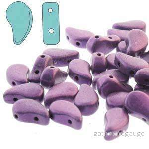 Paisley Duo - Metallic Suede Purple 8x5mm, 10gram