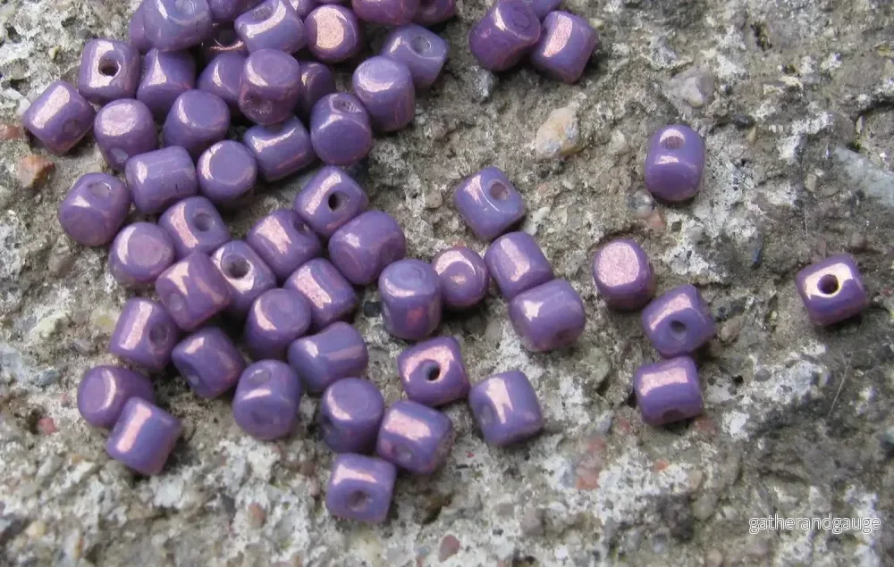 Minos® par Puca® - Opaque Mix Amethyst/Gold Ceramic Look, 5 gram