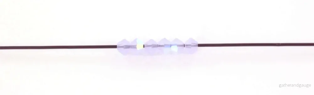Tjeckiska MC Bicone - Violet AB Matt 3 mm 40-pack - Bild 2