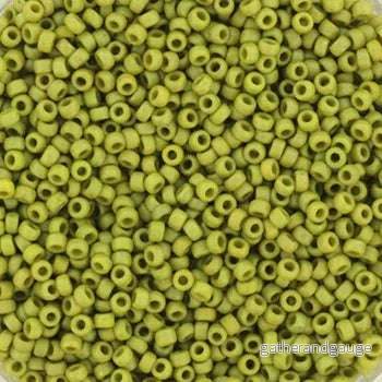 Miyuki Seed beads – Opaque Glazed Frosted Rainbow Olive 15/0, 10 gram Miyuki Seed beads – Opaque Glazed Frosted Rainbow Olive 15/0, 10 gram