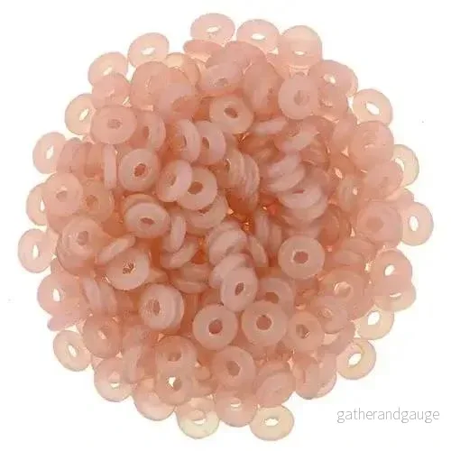 O Bead - Sueded Gold Milky Pink, 5 gram