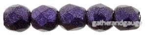 Tjeckiska Firepolish - Metallic Suede Purple 2,5mm, 50-pack