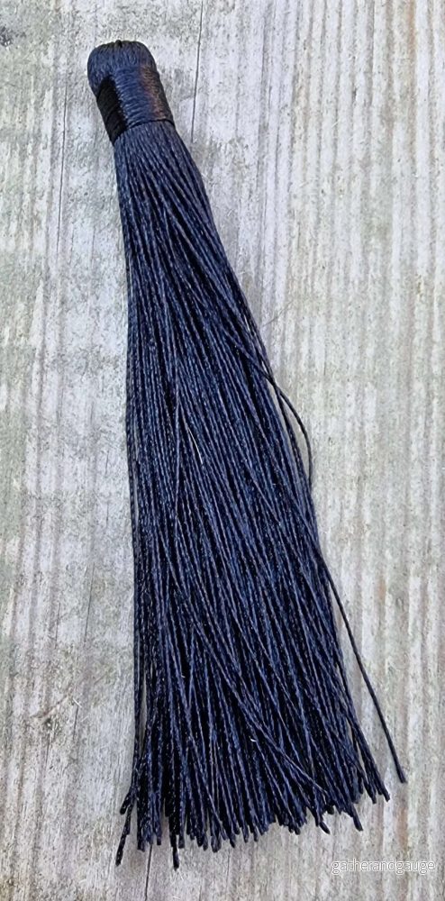 Hänge Tassel Polyester - Svart 120mm 1 Styck - Bild 2