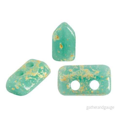 Piros® Par Puca® - Opaque Green Turquoise Splash, 10 gram