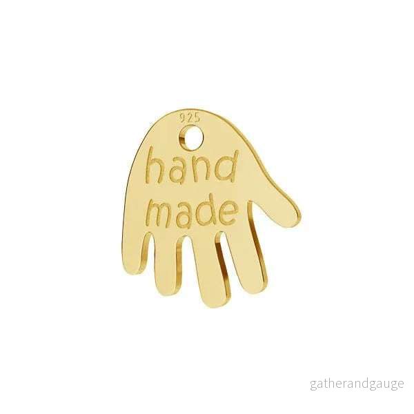 Berlock 925 Silver 24K Gold plated – Handgjord 10mm 1 styck