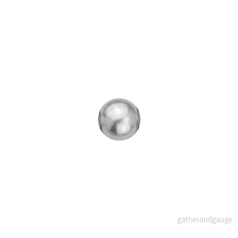 Mellandel Silverfärgad - Duo Flat Round 6mm 2-pack