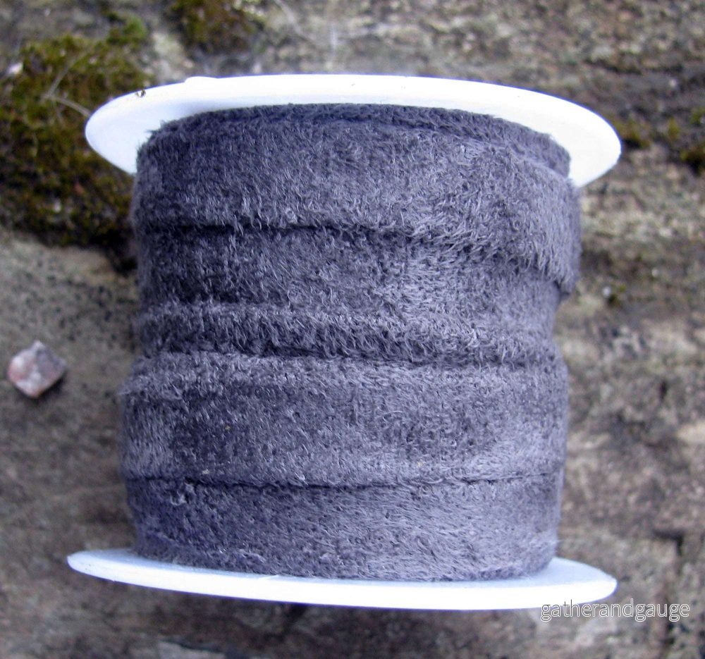 Mockaimitation - Velvet Grå 10mm, 1 m