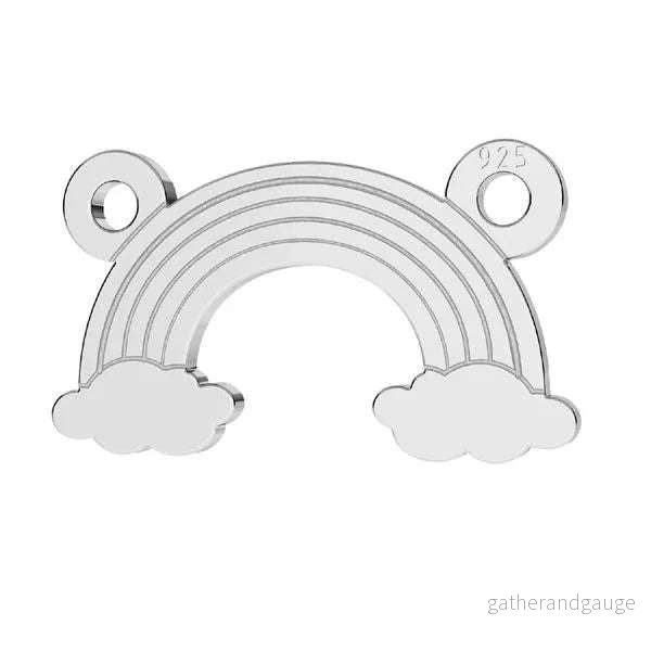 Connector 925 Silver - Regnbåge 13mm 1 styck