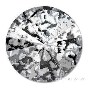 Swarovski Rivoli Crystals – Black Patina 14mm, 1 styck Swarovski Rivoli Crystals – Black Patina 14mm, 1 styck