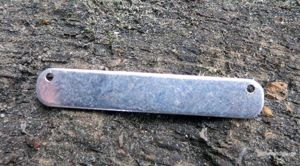 Connector Silverfärgat Rektangel 35x6mm - 1 styck