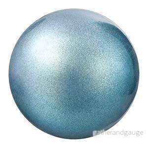 Preciosa Pearl Round – Maxima Pearlescent Blue 4 mm, 1 sträng