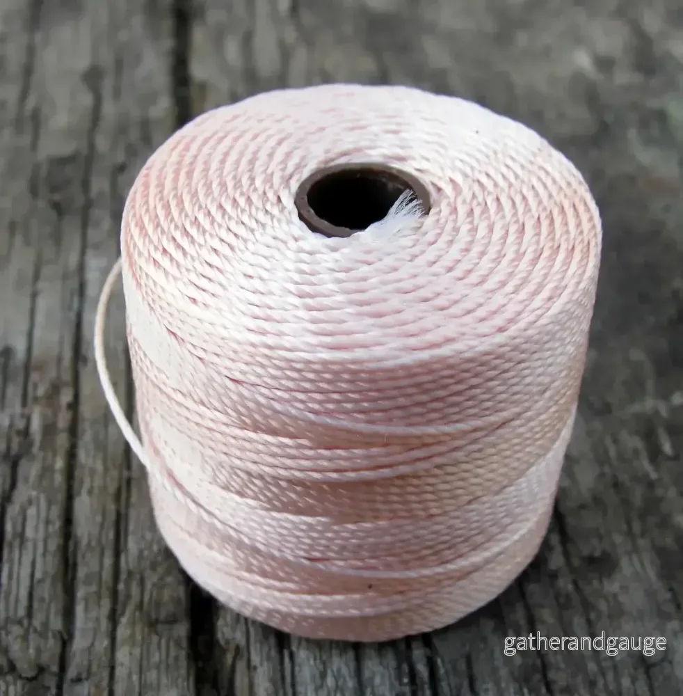 S-Lon Bead cord - Natural, 1 Rulle - Bild 2