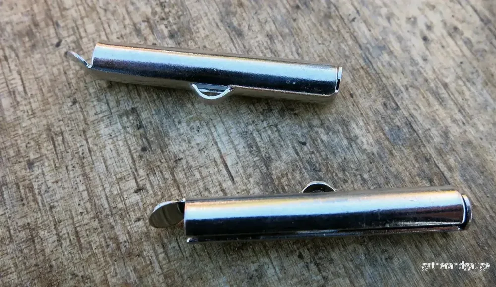 Avslut Silverpläterad - Slide tube 26mm 2-pack