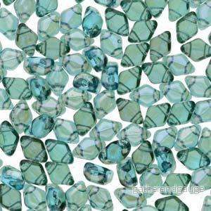 Matubo Mini Gemduo - Aquamarine Clarit 6x4mm, 5 gram