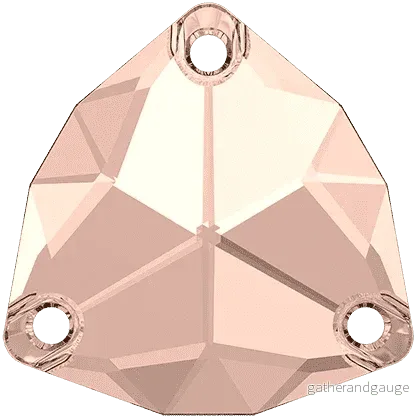 Swarovski crystals Trilliant Sew-on Stone (3272) – Vintage Rose 20 mm, 1 styck
